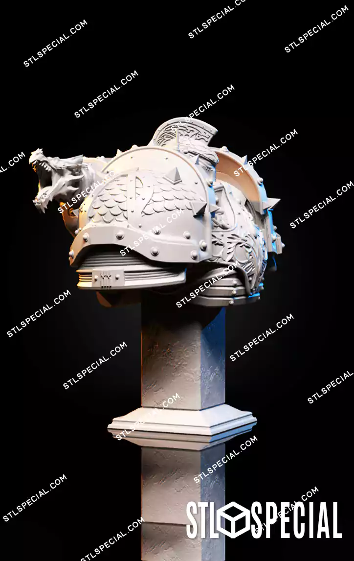 Alpharius Omegon Bust STL 3D Model