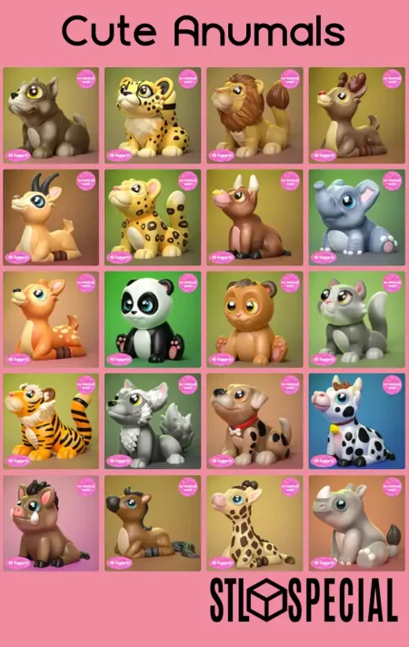 Cute Animals STL Pack