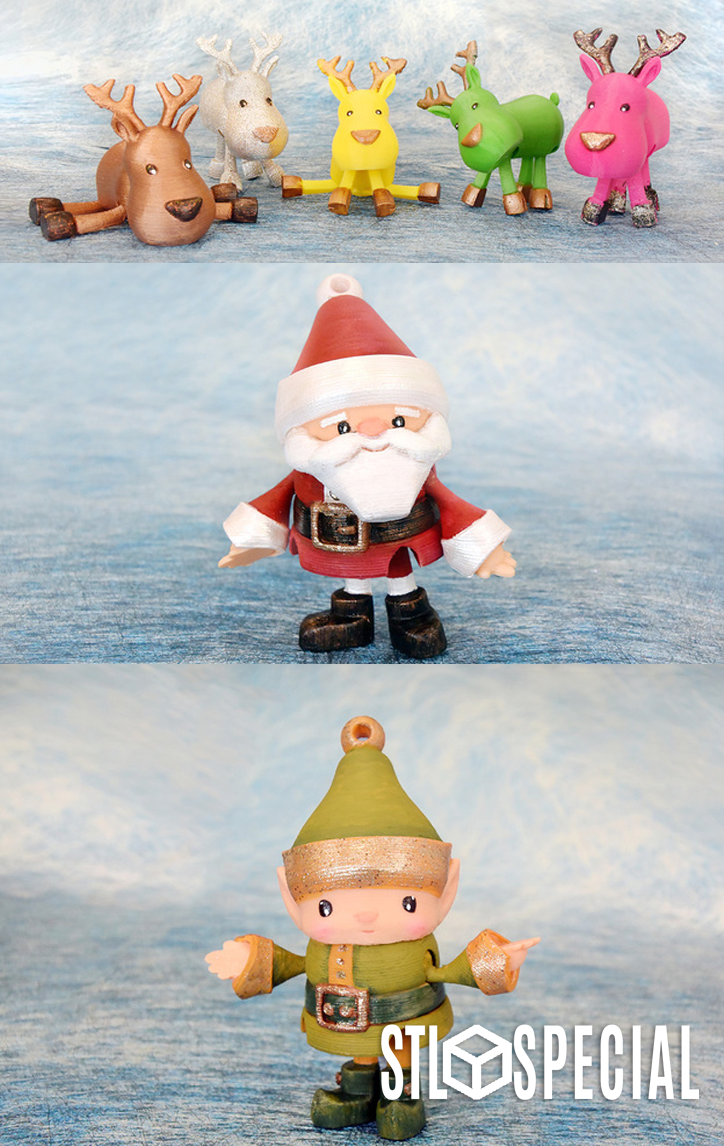 Articulated Christmas Toys 3D Print STL Files - Image 2