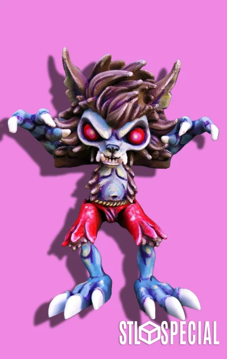 Werewolf Articulated Flexi STL & 3MF