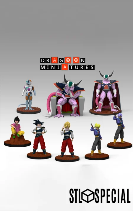 Dragon Ball Miniatures Tabletop Games - DBZ - Android Saga Part 1 STL