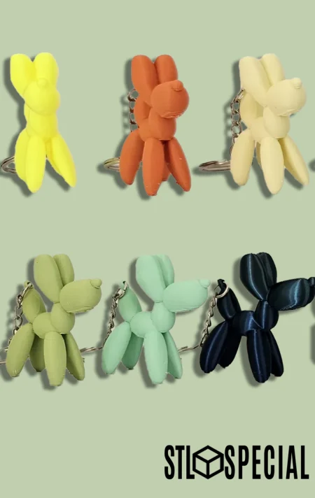 Balloon Dog Keychain - STL & 3MF