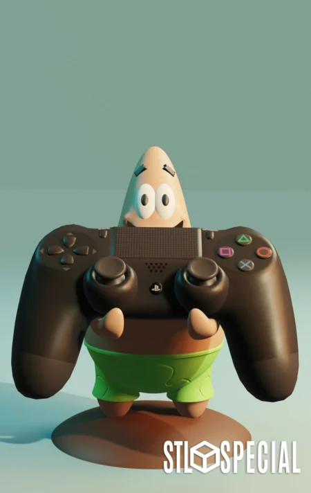 Patrick Star Controller Stand Holder 3D Print STL Files