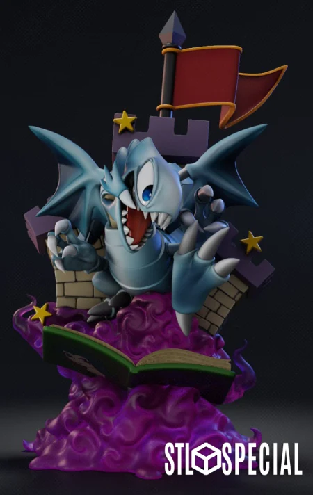 Blue Eyes Toon Dragon 3D Print STL Files