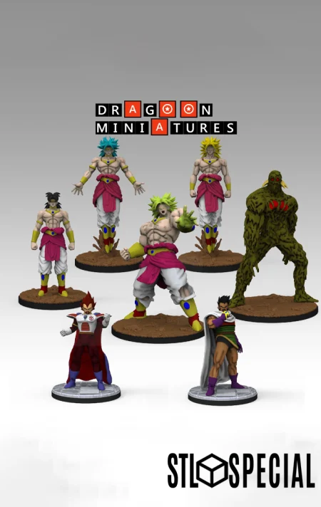 Dragon Ball Miniatures Broly's Movie - Bio Broly & Legendary Forms (STL)