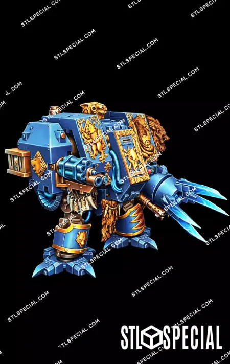 Murderfang Cursed Dreadnought of the Space Wolves STL