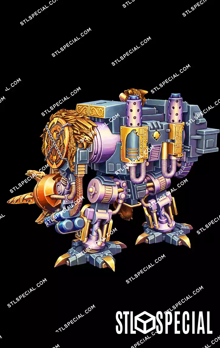 Murderfang Cursed Dreadnought of the Space Wolves STL