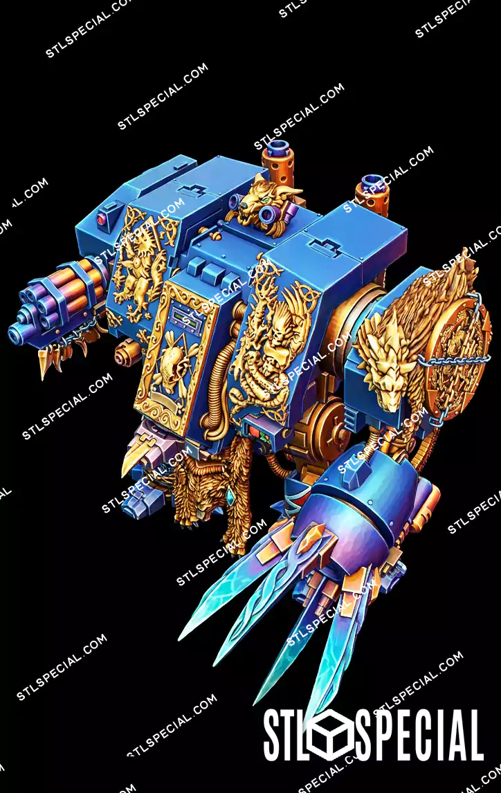 Murderfang Cursed Dreadnought of the Space Wolves STL