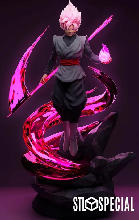 Black Goku 3D Print STL Files – Powerful and Stylish Saiyan Warrior