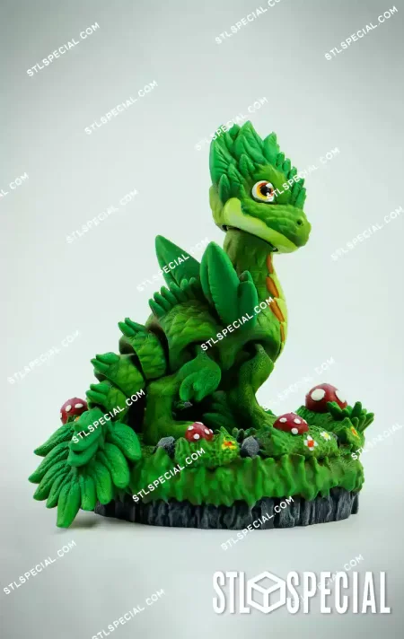 Flexi Plant Dragon STL and 3MF