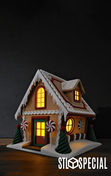Christmas Gingerbread House 3D Print STL Files – A Festive Holiday Creation
