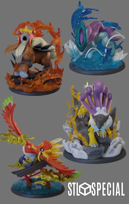 Legendary Pokemon Guardians STL Pack