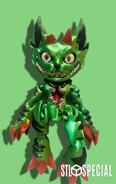 Creepy Cat Articulated Flexi STL
