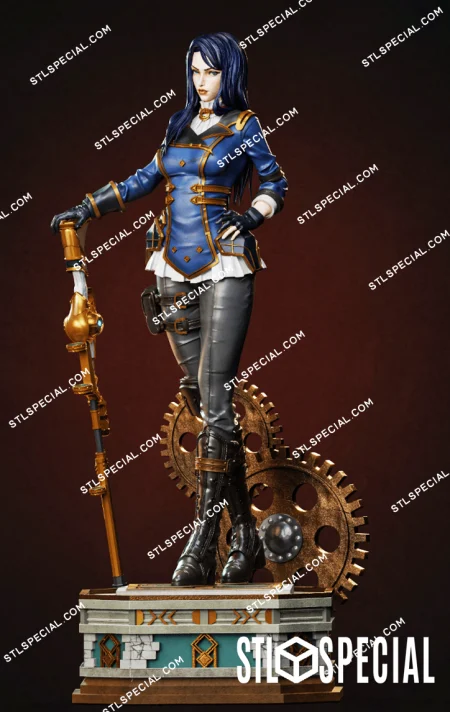 Caitlyn Arcane STL Special Files and 3D Model