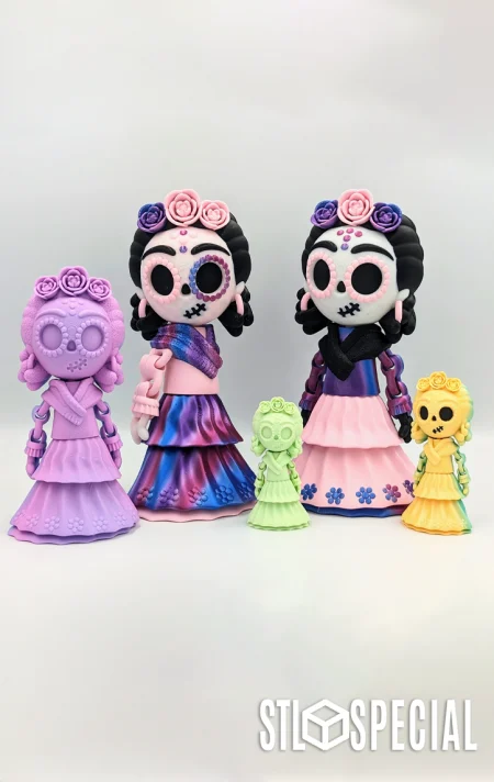 Catrina Articulated Flexi Figure STL