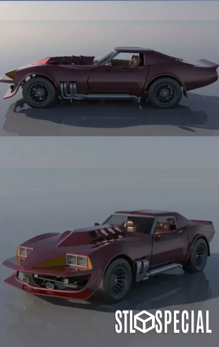 Corvette Summer Model Kit – 1/24 Scale – STL for 3D Printing