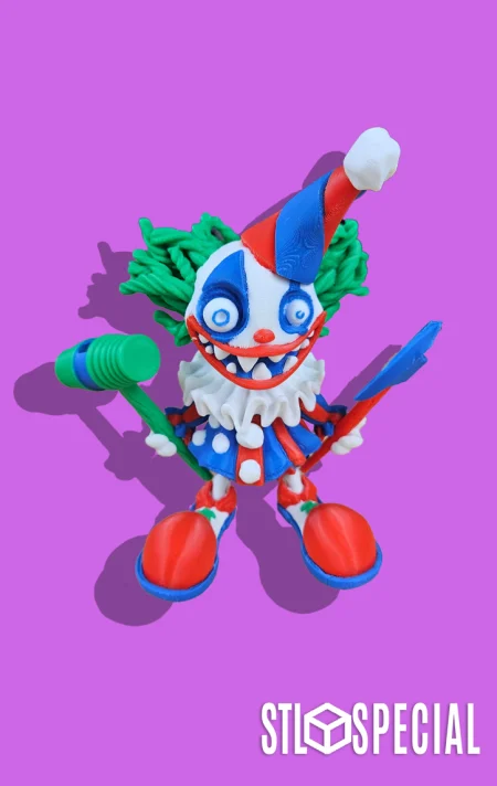 Creepy Clown Articulated Flexi STL