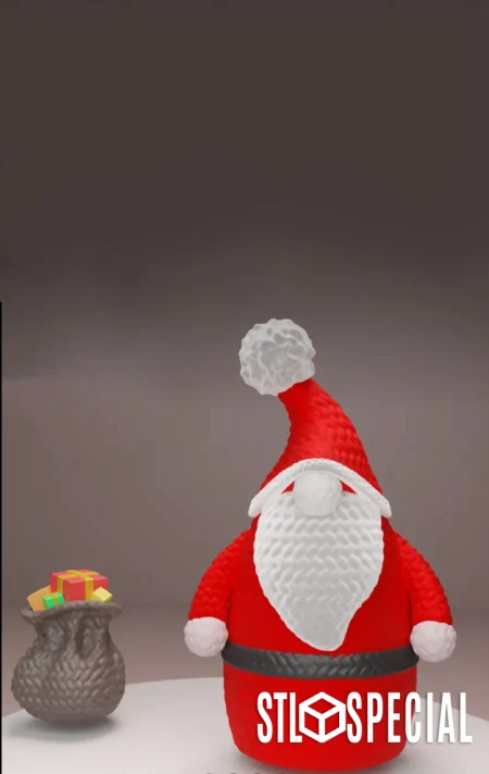 Crochet Santa 3D Print STL Files