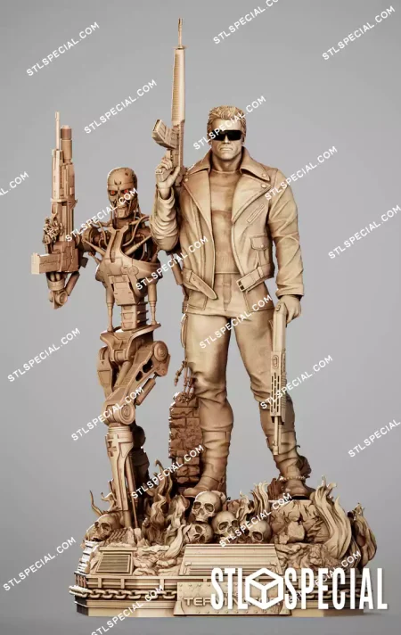 Terminator Diorama STL 3D Models