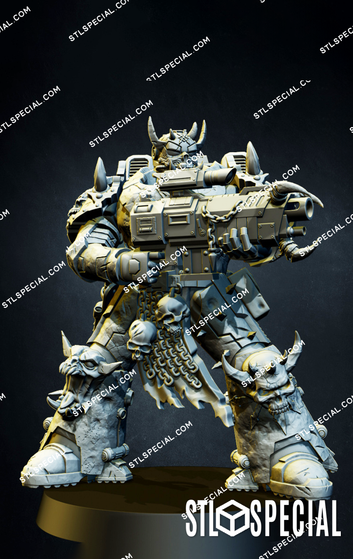 Doom Marines Squad STL Special Files and 3D Model