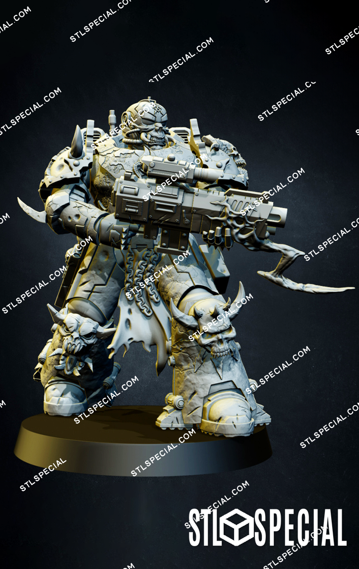 Doom Marines Squad STL Special Files and 3D Model