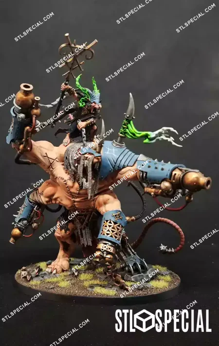 Thanquol and Boneripper Legendary Skaven Characters STL Model