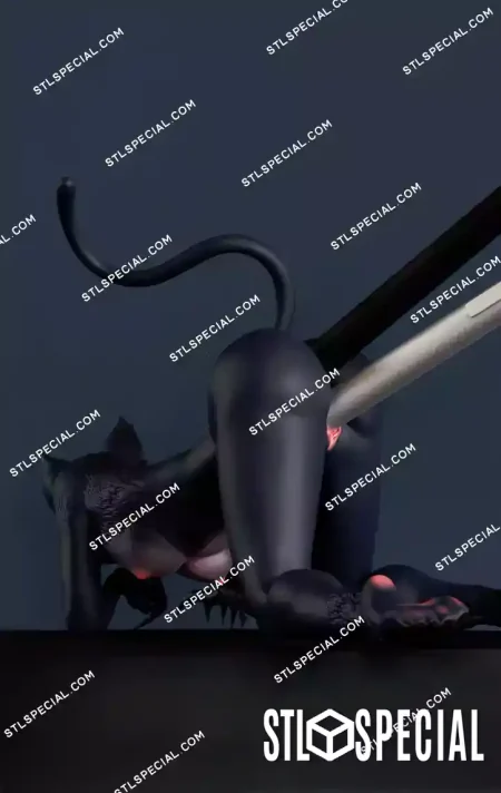 Moon Luna NSFW Pen Holder STL 3D Models