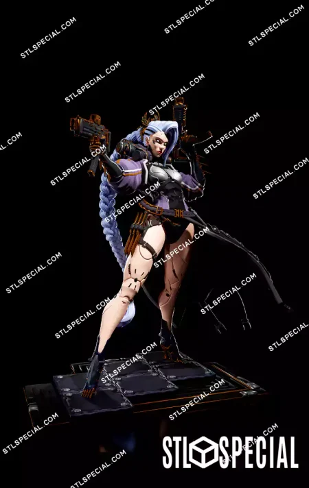 Rin Killer Cyberpunk Warrior STL Model