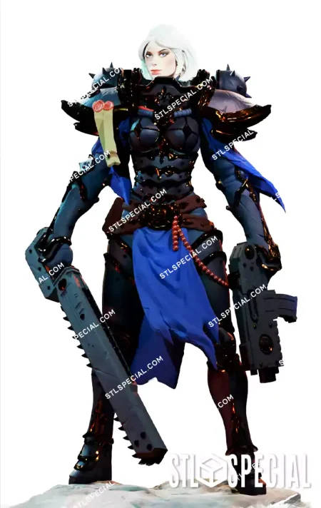 Sister Paladin Champion STL 3D Print Model