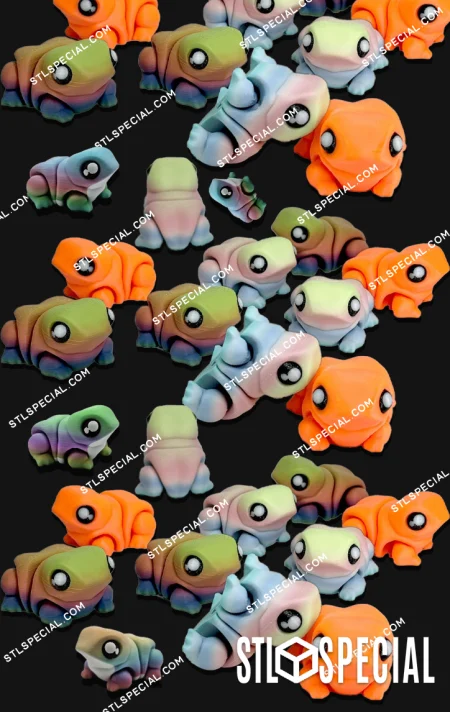 Flexi Tiny Frog STL Special and 3MF