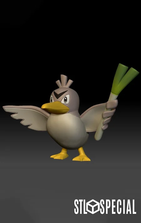 Farfetch'd Pokemon 3D Model (STL)
