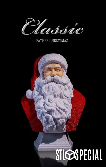 Santa Bust - Classic 3D Print STL Files