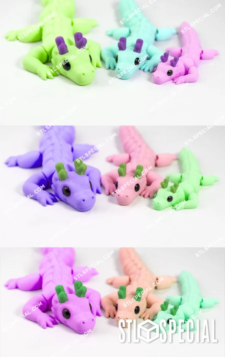 Flexi Baby Dragon STL Special and 3MF