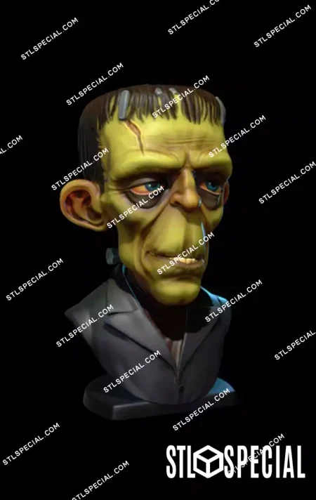 Frankenstein Bust STL 3D Model