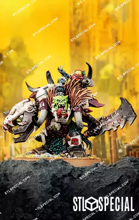 Beastboss Beast Snaggas Warband Leader STL