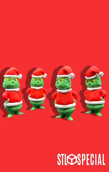 Christmas Grinch Articulated Flexi Figure STL 