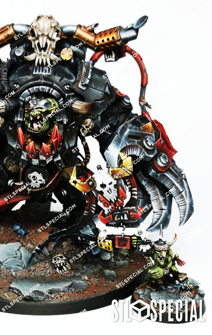 Ghazghkull Thraka and Makari STL Files and 3D Model