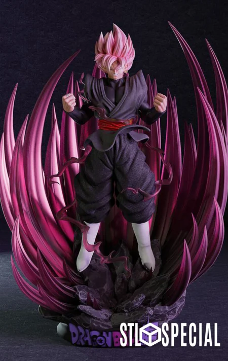 Goku Black Power 3D Print STL Files – Unleash the Dark Saiyan's Power