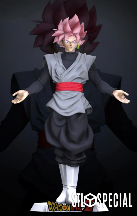 Goku Black Sculpture 3D Print STL Files – Majestic Dark Saiyan Art