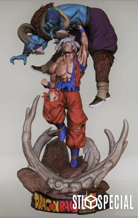 Goku vs Moro 3D Print STL Files – Epic Battle Diorama