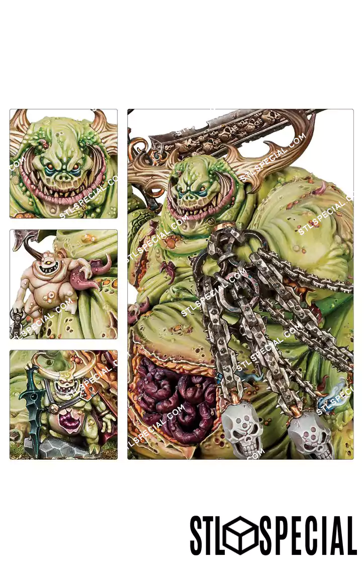 Great Unclean One Nurgle STL Model