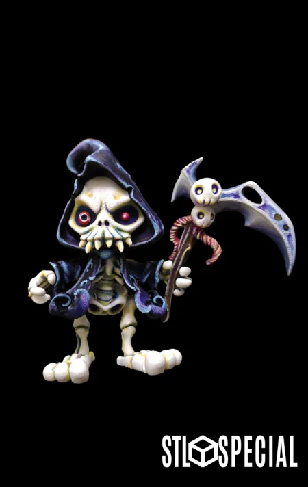 Grim Reaper Articulated Flexi Figure (STL & 3MF)