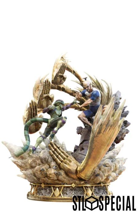 Netero vs Meruem 3D Print STL Files – Relive the Ultimate Battle of Power and Will