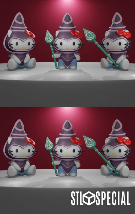 Hello Kitty - Dark Wizard STL