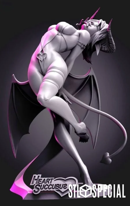 Heart Succubus 3D Print STL Files