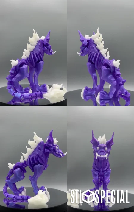 Articulated Hellhound STL File