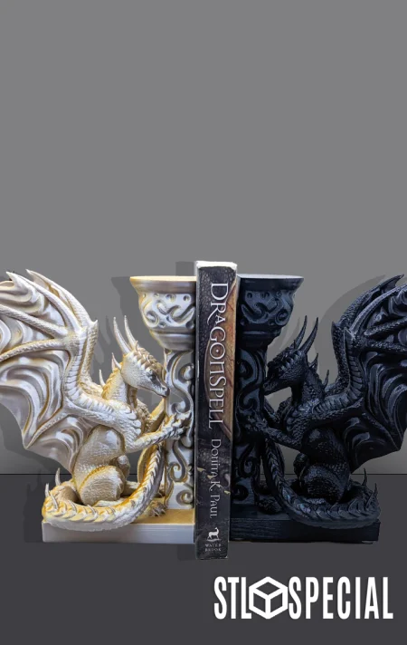 Dragon Bookends STL Special