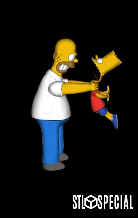 Homer and Bart 3D Print STL Files