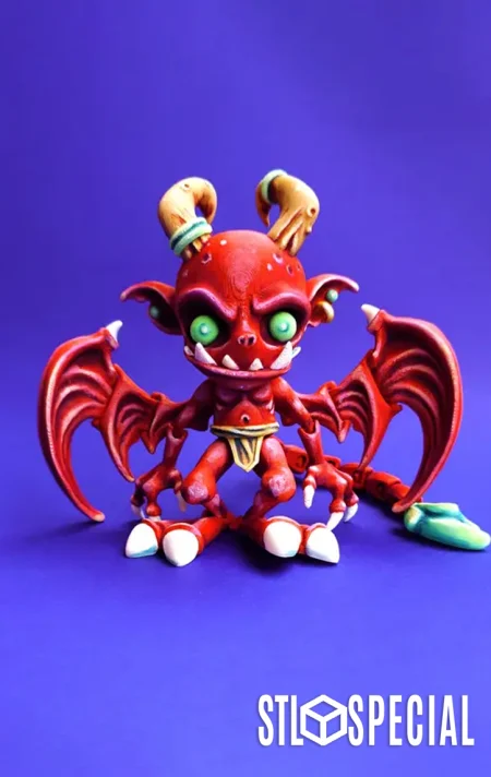 Imp Articulated Flexi STL & 3MF