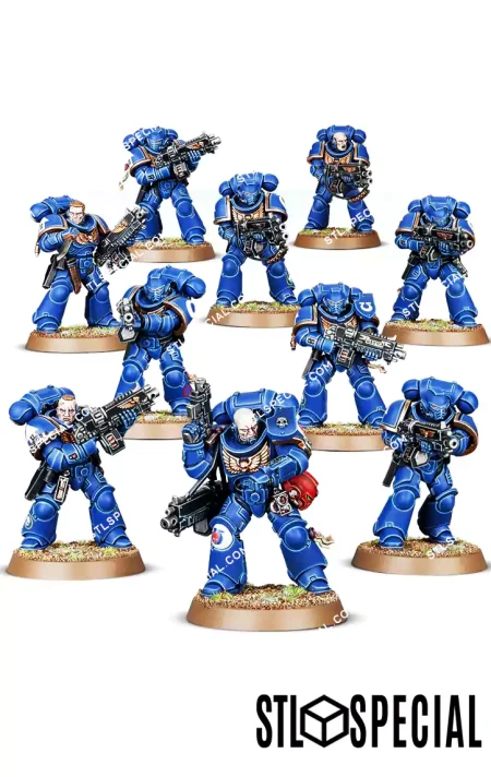 Intercessors Squad STL 3D Model